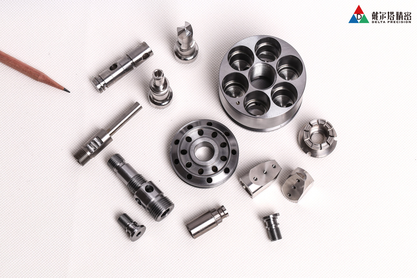 Customized CNC core machining steel small parts piston from Delta precision