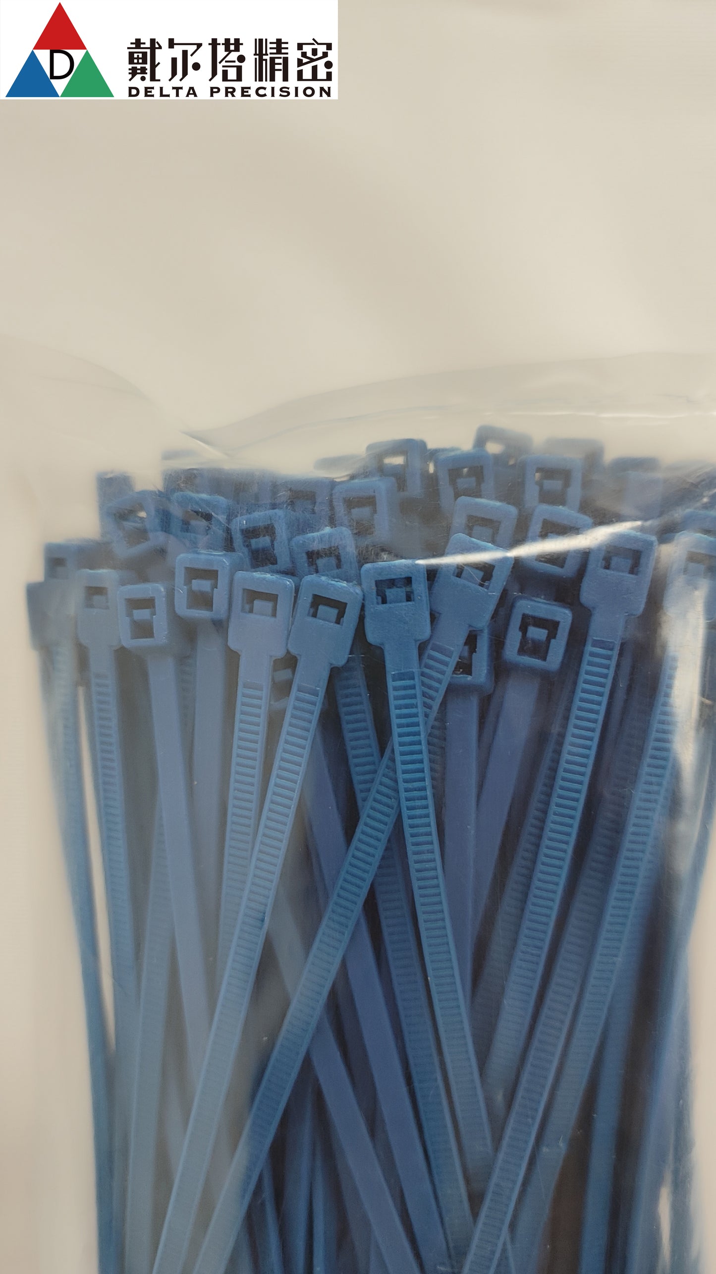 Delta High/Low Temp Tefzel Cable Tie blue ETFE 5.91 inch (3.6mm x 150mm) 100/PKG NEW