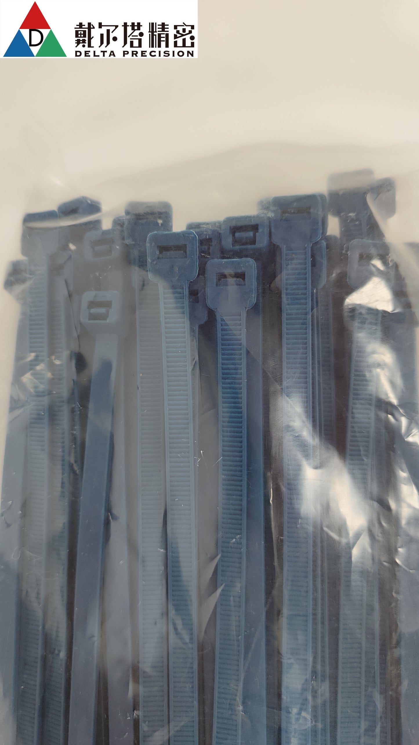 Delta Low Temp Tefzel Cable Tie blue ETFE 12.2 in (7.6mm x 310mm) 100/PKG NEW