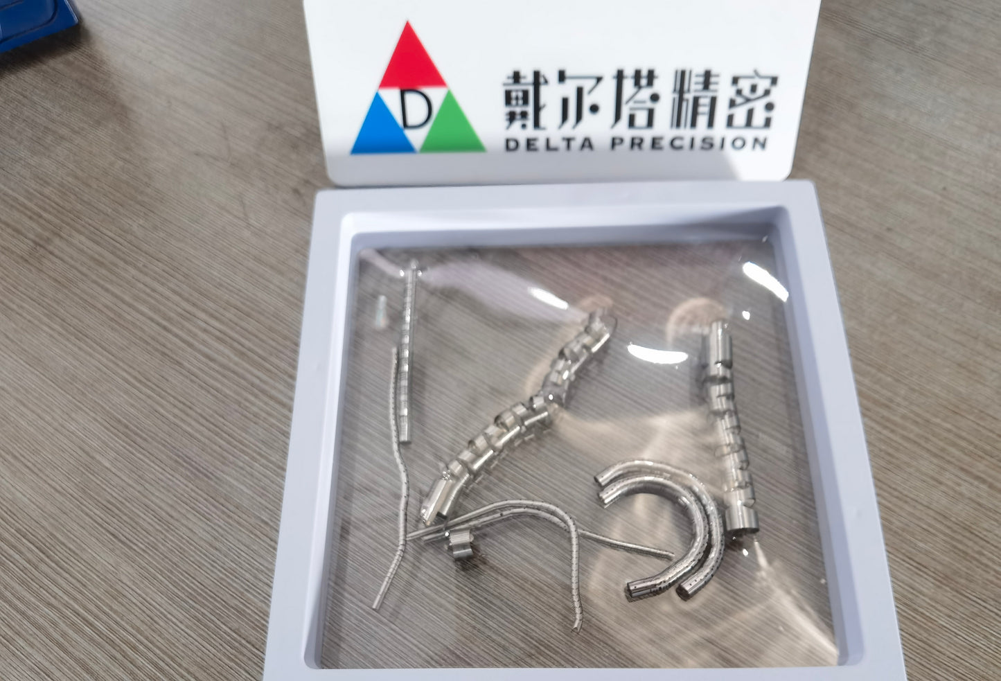 Custom medical machining part laser cut snake bone tube from DELTA Precision