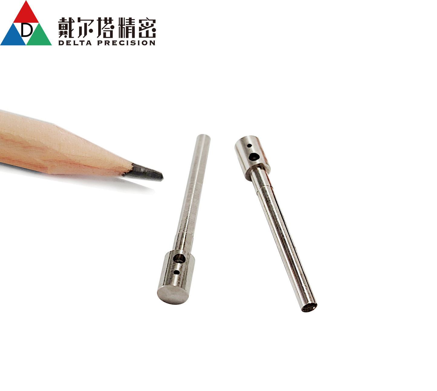 Customized CNC machining steel small rod parts from Delta Precision