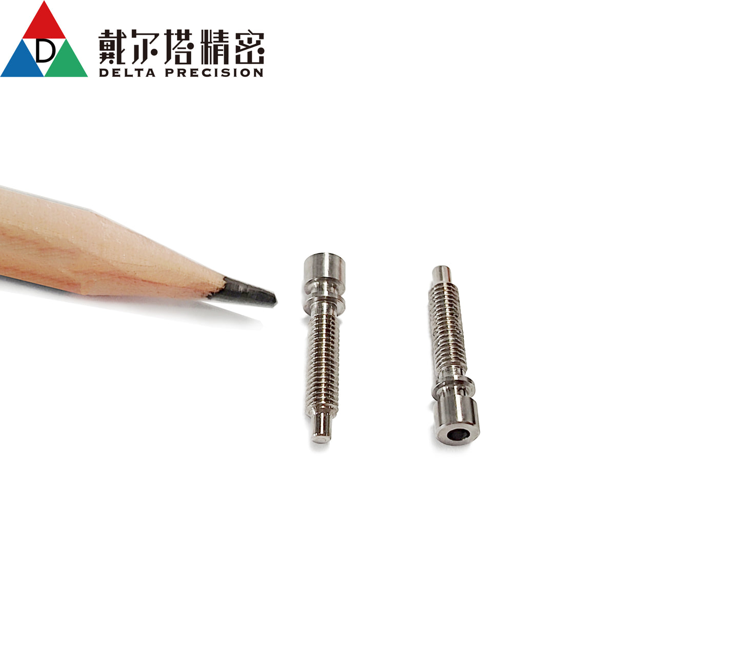 Customized CNC machining lead screw small parts from Delta Precision
