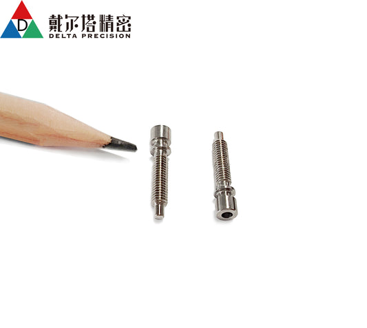 Customized CNC machining lead screw small parts from Delta Precision