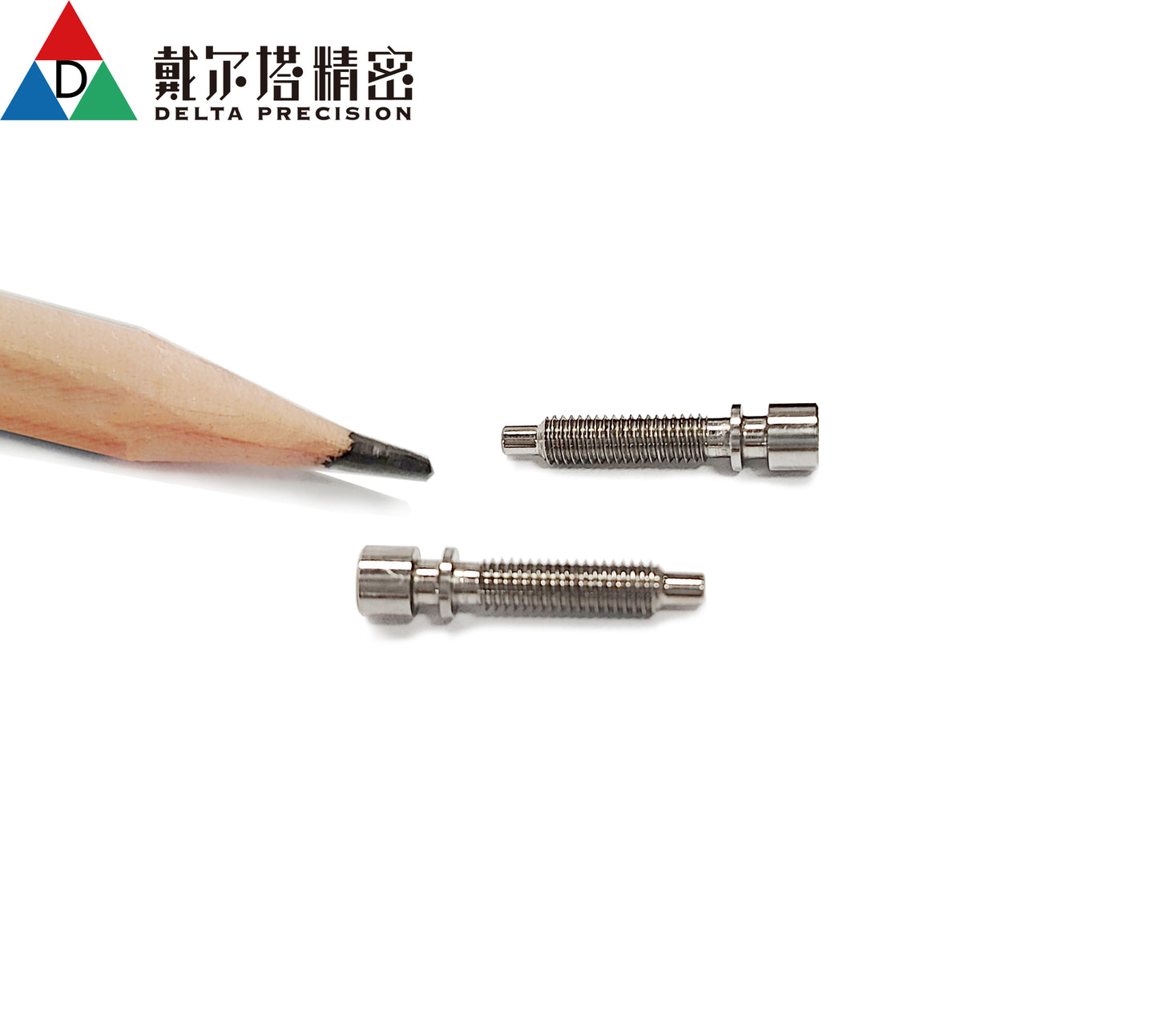 Customized CNC machining lead screw small parts from Delta Precision