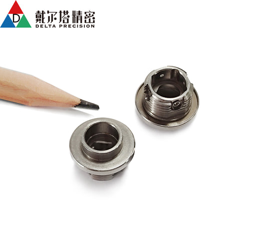 Customized CNC lathing machining steel small parts from Delta precision