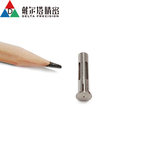 Customized CNC lathing machining steel small parts from Delta precision
