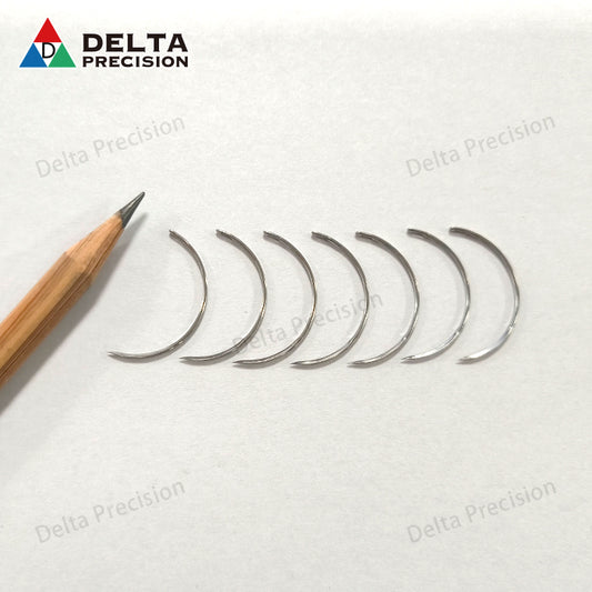 Customized curved needles