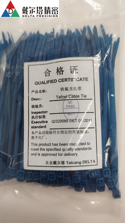 Delta High-Low Temp Tefzel Cable Tie black  4.13 in (2.5 x 105mm) 1000/PKG NEW