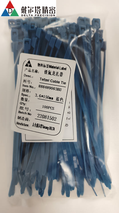 Delta High / Low Temp  Tefzel Cable Tie  ETFE 5.91 inch(3.6 x 200mm）200PKG/NEW